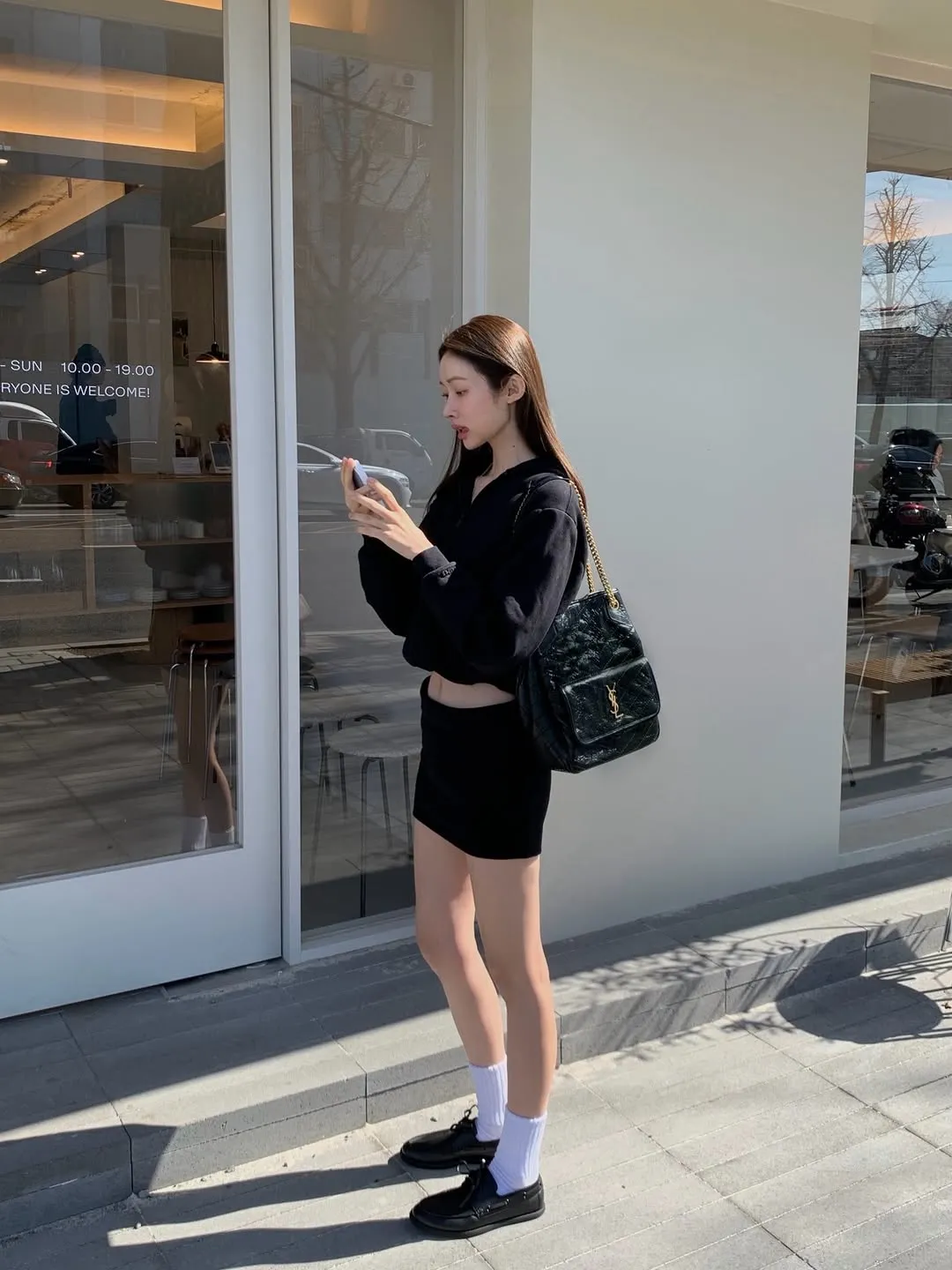 Cha Jung-won, Actriz, Total black, Instagram, Moda