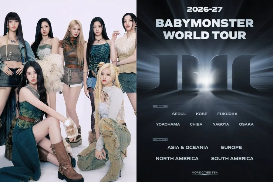 BABYMONSTER擴至五大洲世界巡演…6月自首爾開跑