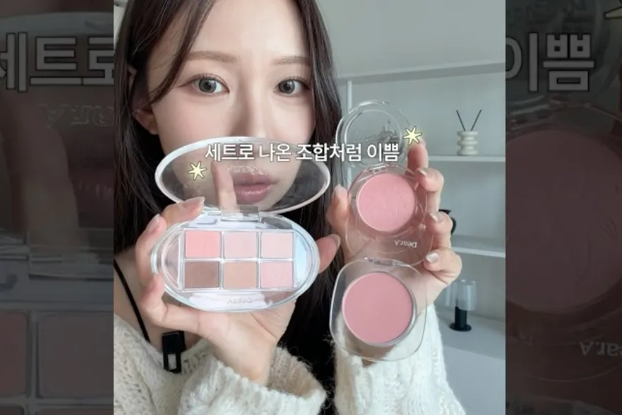 [K-makeup] Không ngờ trang điểm lại dễ thế này… 3 combo bảng phấn + phấn má 'chuẩn không cần chỉnh'