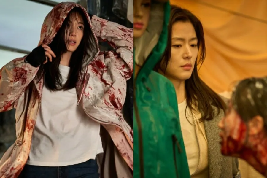Jun Ji-hyun ensanguentada… ‘Gunchê’, que estreia em maio, divulga fotos oficiais de tirar o fôlego