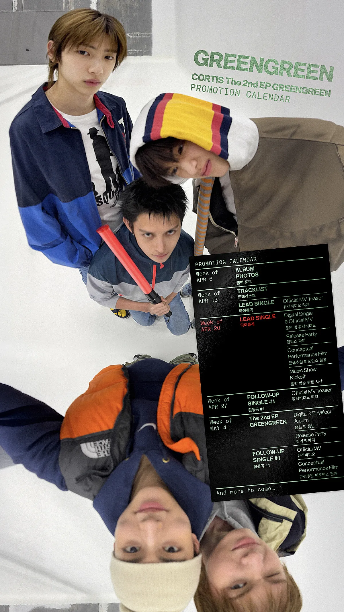 CORTIS, nuevo sencillo, GREENGREEN, pre-save, fandom, Green Green, calendario de promoción