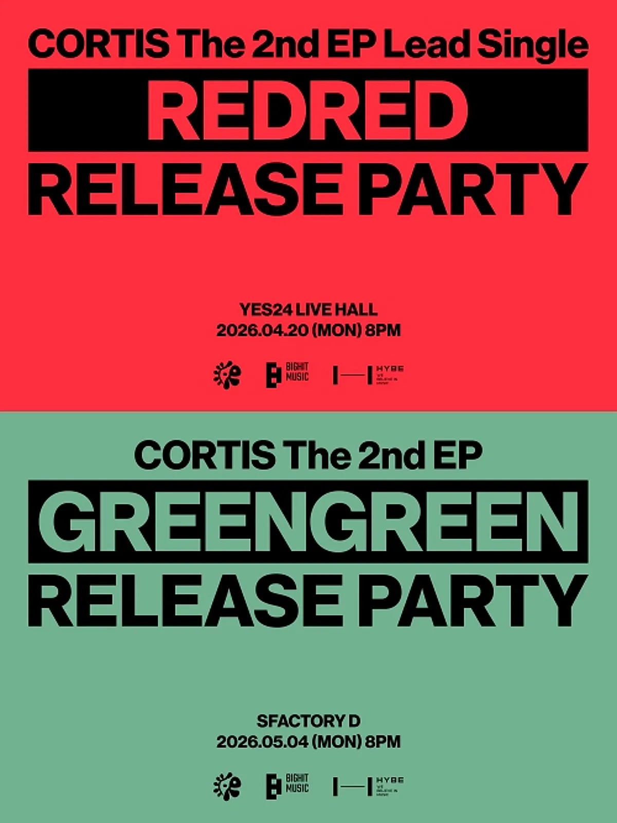 CORTIS, REDRED, GREENGREEN, comeback, pesta rilis, REDRED, GREENGREEN