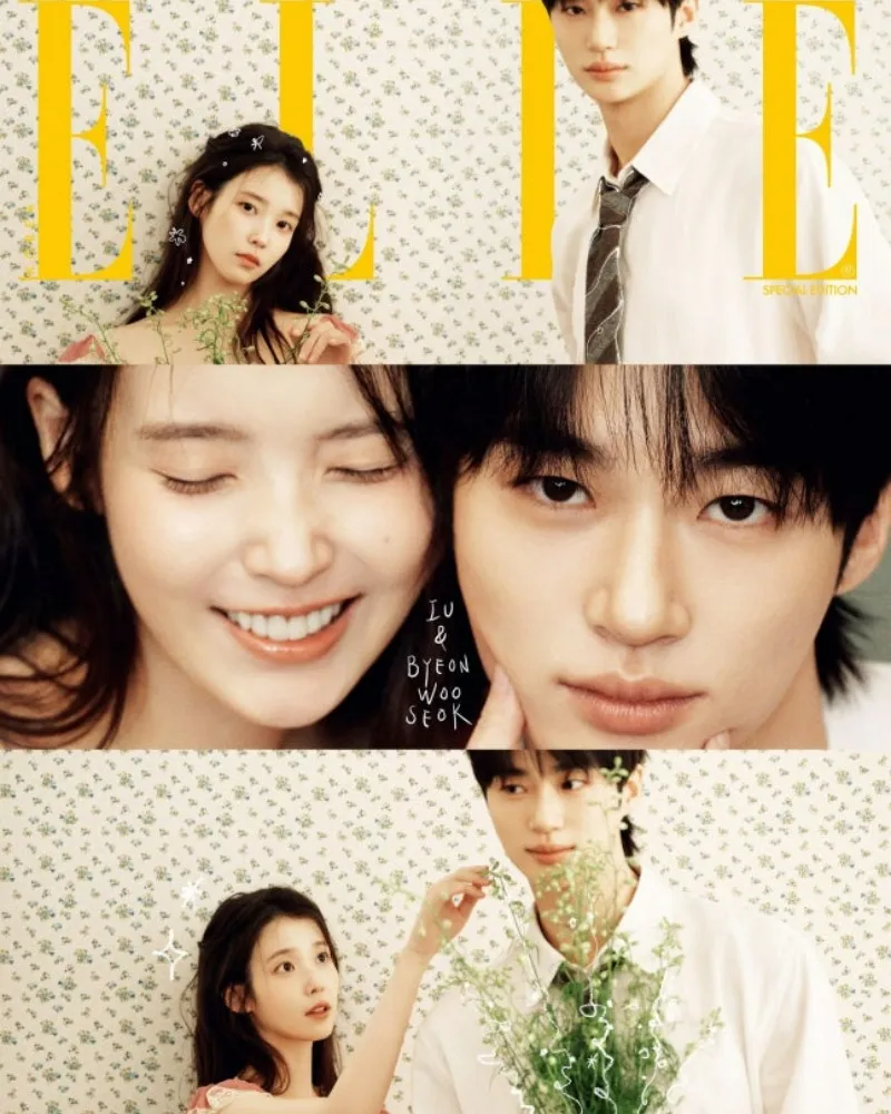 [Bộ ảnh] “cặp Đại quân – phu nhân” IU x Byun Woo Seok trên bìa cưới siêu ngọt