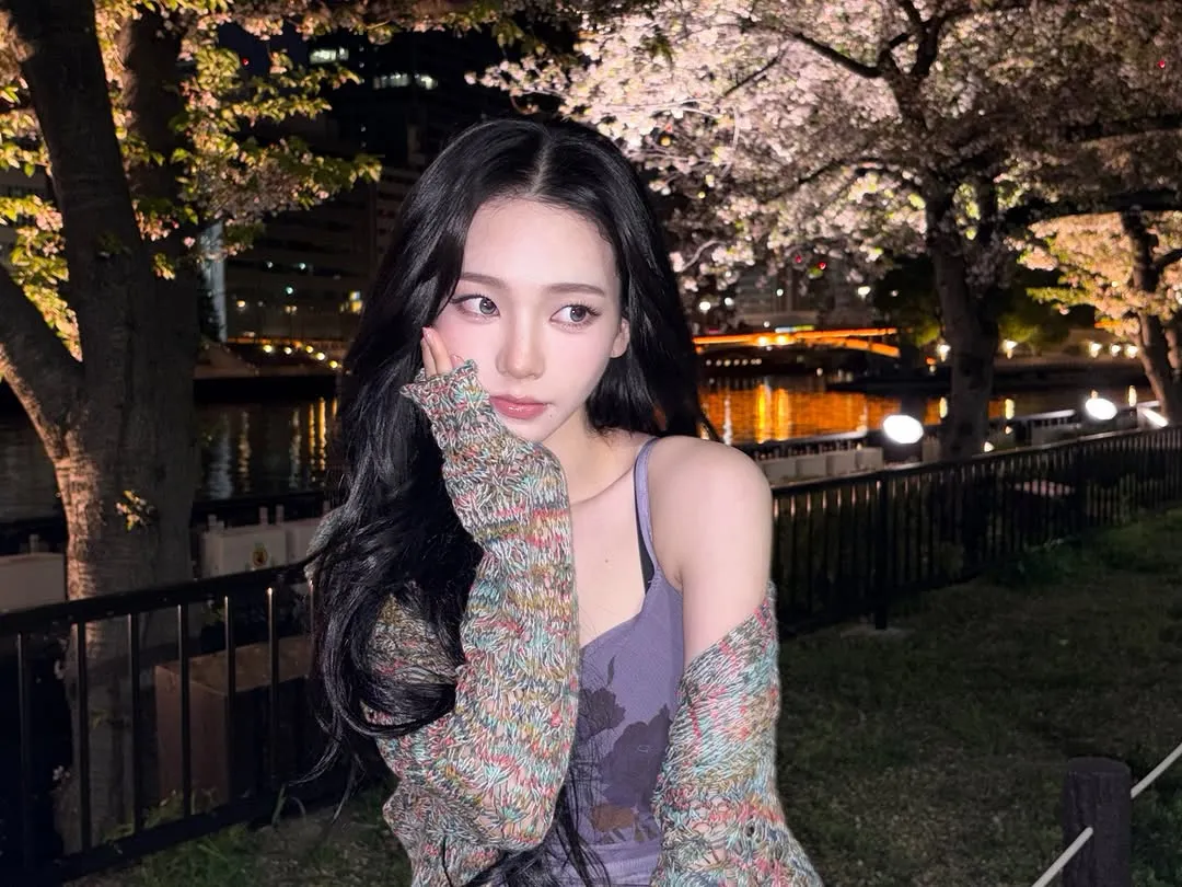 Karina, aespa, Instagram, ídolo del K-pop, hanami
