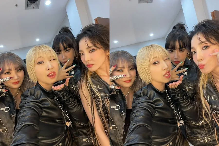 '불화설' 2NE1, 박봄→산다라박 다 모였다…"해피 17주년"