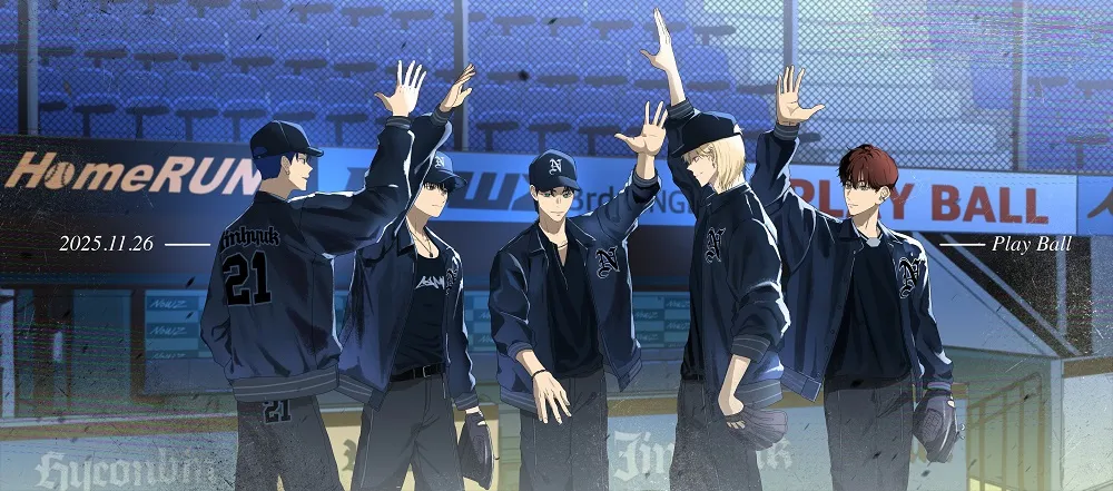 NOWZ, Baseball, Illustration, Play Ball, Cube Entertainment, HomeRUN