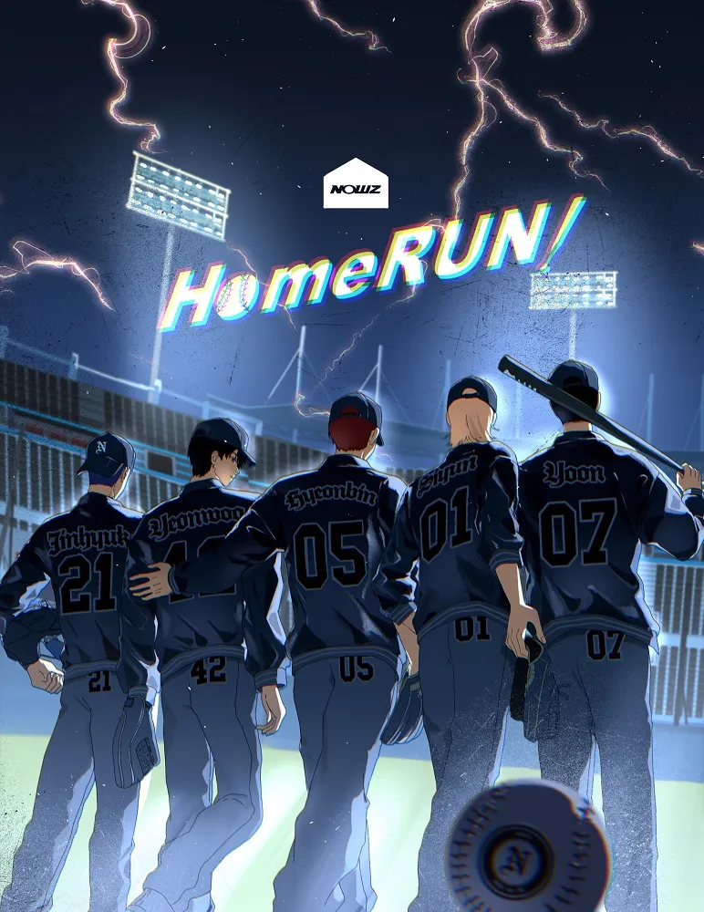 NOWZ, Baseball, Illustration, Play Ball, Cube Entertainment, HomeRUN