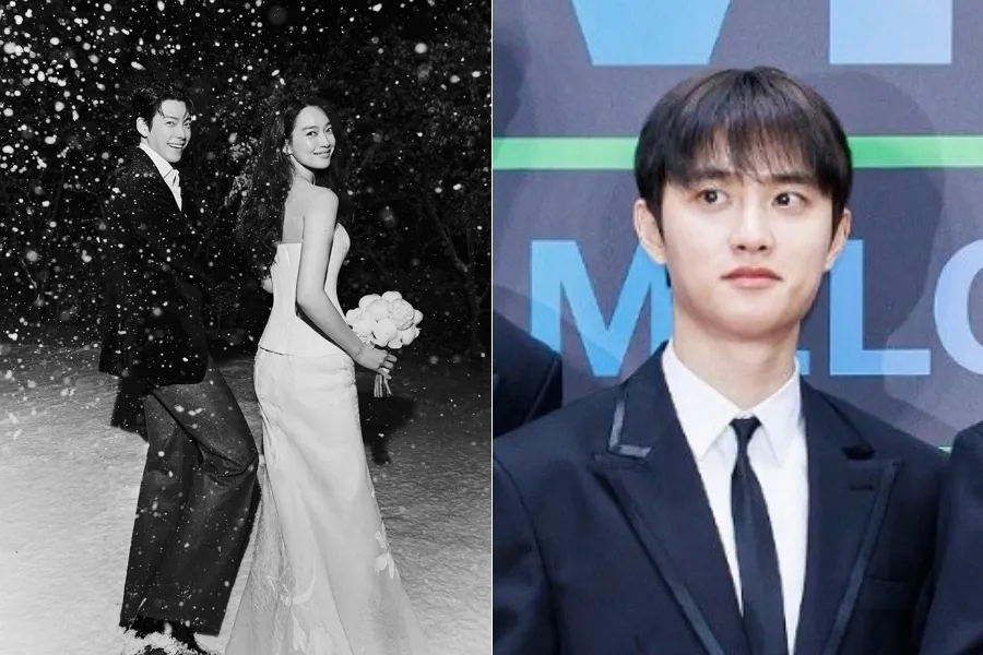 Shin Min-a, Kim Woo-bin, boda, EXO, Do Kyung-soo, MMA 2025, Melon Music Awards, asistencia