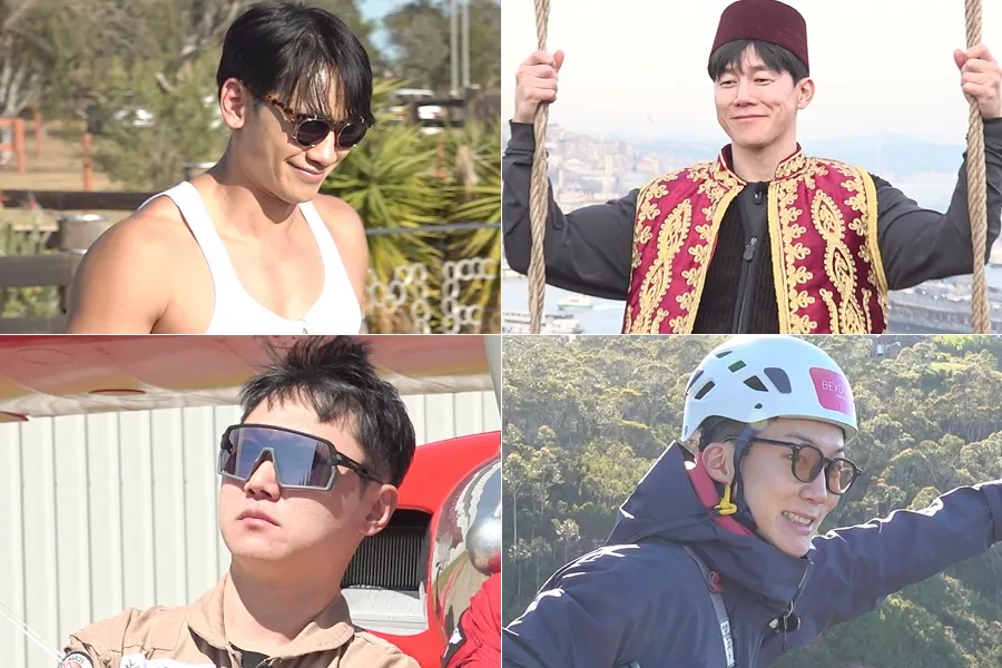 Olvídense del healing: Rain, Kim Mu-yeol, Pani Bottle y Lee Seung-hoon arrancan en 'Crazy Tour'