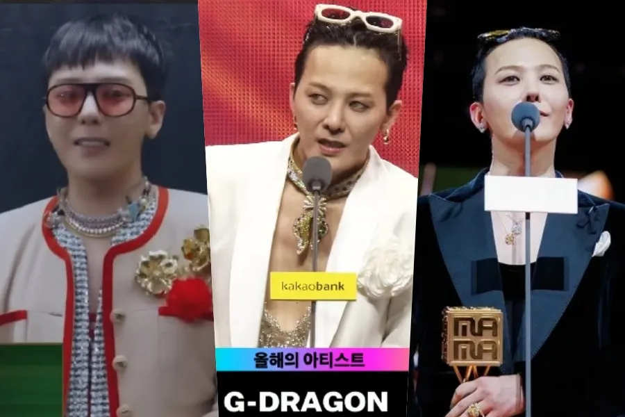 G-Dragon Sweeps K-Pop's Big 3 — Takes Daesang At MAMA, MMA, And Golden Disc
