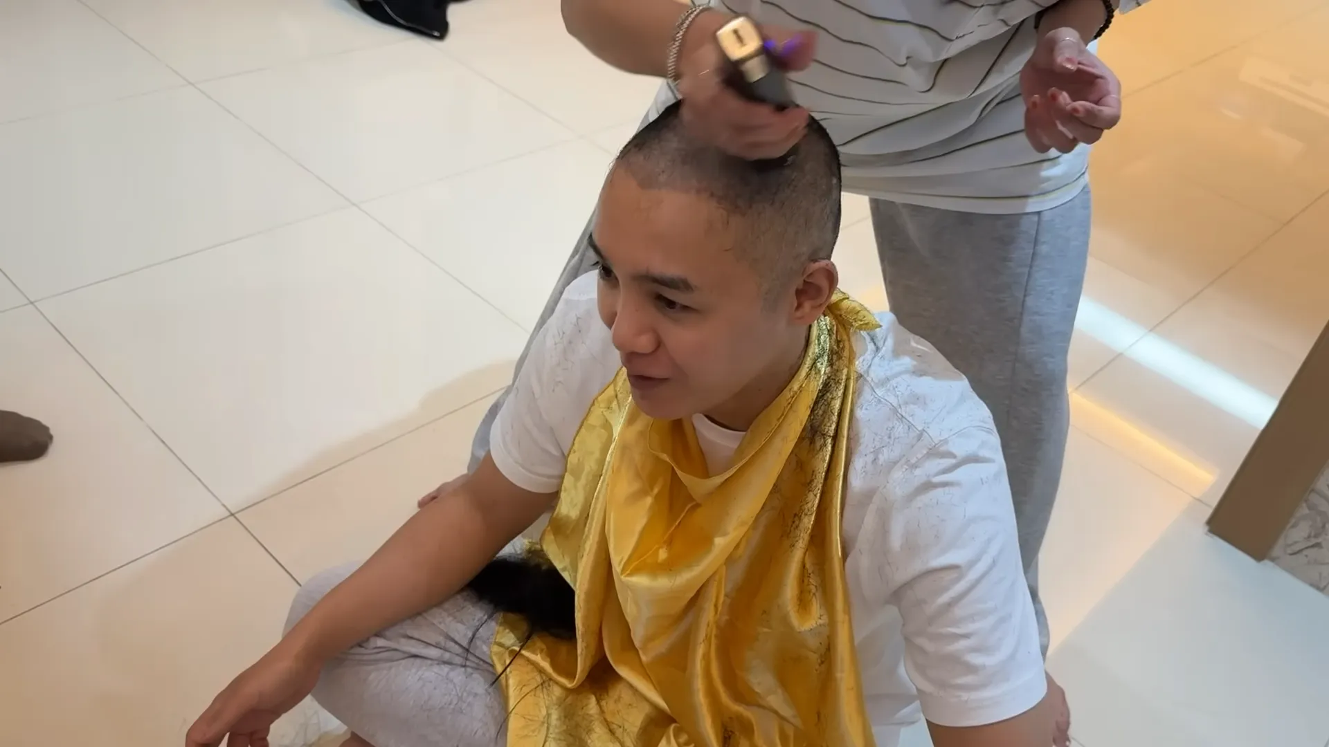 Mir, Go Eun-ah, Bangane, Newlywed, Groom, Bride, Shaved head