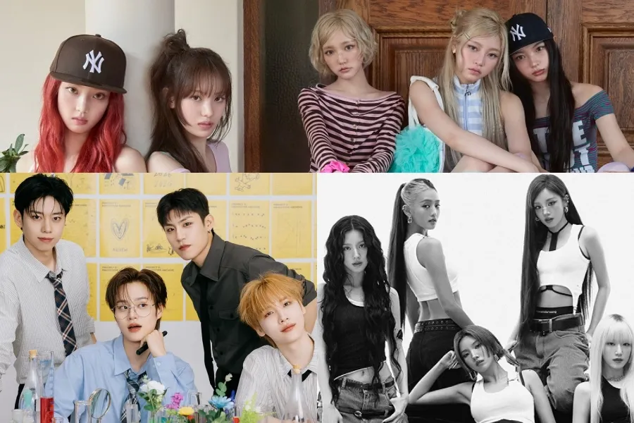 KPOP, 키키, 영파씨, 파우, 에잇턴, 아이들, 휘브, AB6IX