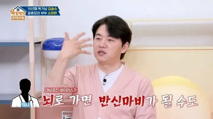 金承秀, 帶狀皰疹, 疹子, 水疱, 半身麻痺, 失明