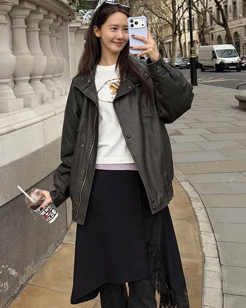 Girls' Generation's Yoona Goes Viral for Bold "Pants + Skirt" Layering in London