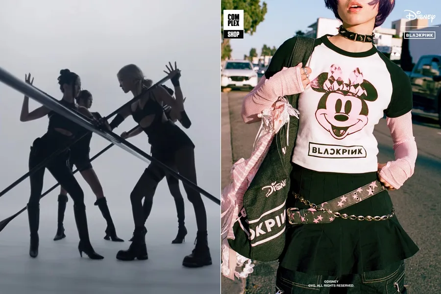 ブラックピンク, カプセル, デザイン, ピンク, コレクション, ストリート