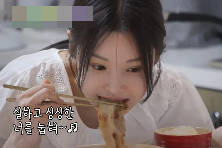 Pagi-pagi melahap samgyeopsal utuh… adegan makan 'berbalik total' Nam Gyu-ri yang dikenal polos