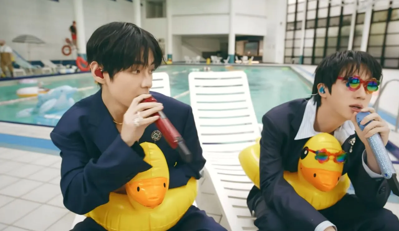 BTS, Poolside live clip, BTS, SWIM