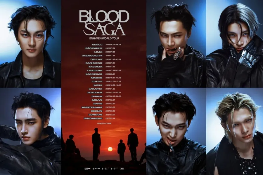 ENHYPEN fará turnê mundial sem Heeseung após sua saída; “BLOOD SAGA” acontece em maio