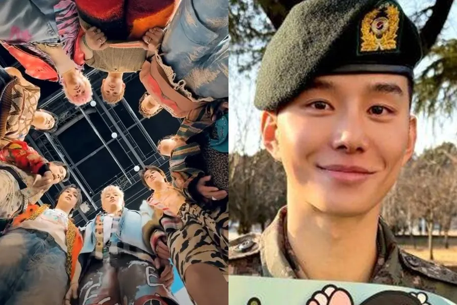 SNS上瘋傳的「這張照片」…NCT 廷祐現身軍樂隊舞台