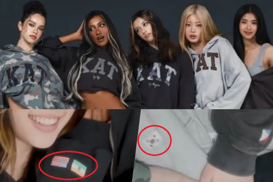 캣츠아이, 한정판 GAP 후드티 출시…손목에 박힌 국기 '눈길'