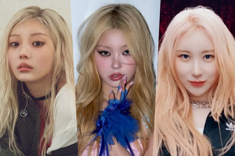 The 'Blonde Big Three': From KATSEYE's Yoonchae to ILLIT's Wonhee, Bleach-Blonde Transformations Send Fans Into a Frenzy