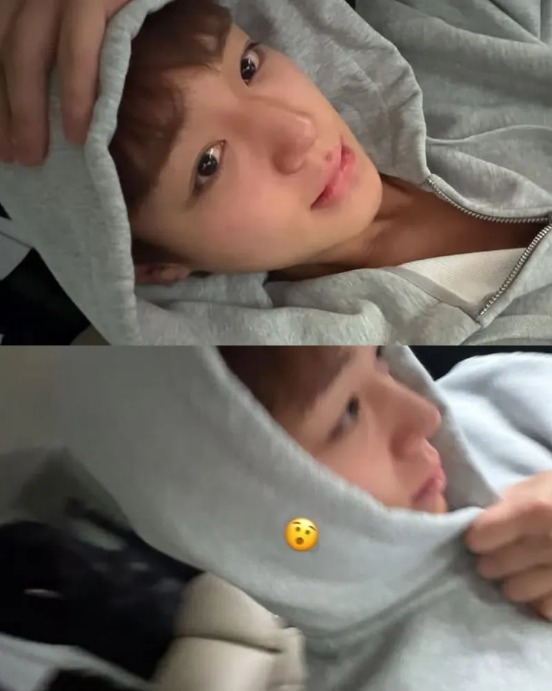 Park Ji-hoon Drops Pre-Return SNS Pics — Presses His Bangs Down, Serving Adorably Teary-Eyed Visuals