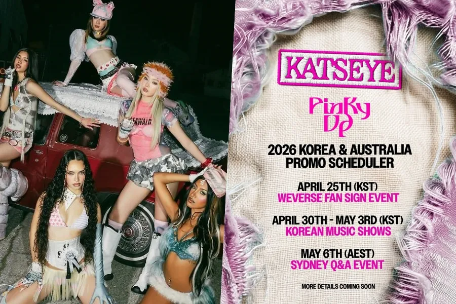KATSEYE凭《PINKY UP》登陆音乐节目，自30日起