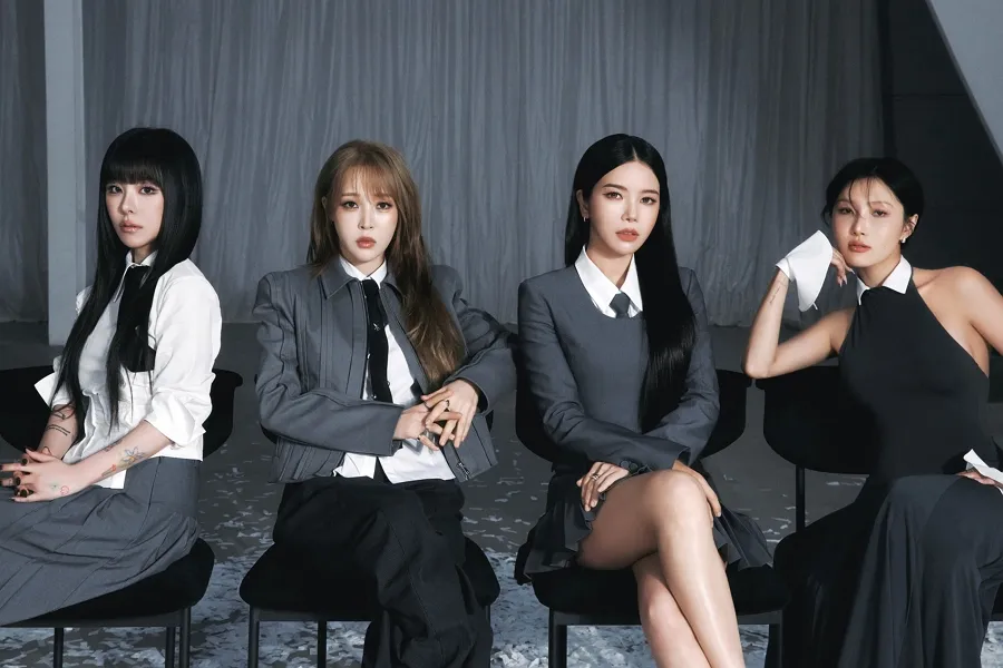 これぞMAMAMOO、スーツで戻ってきた「レジェンド」完全体