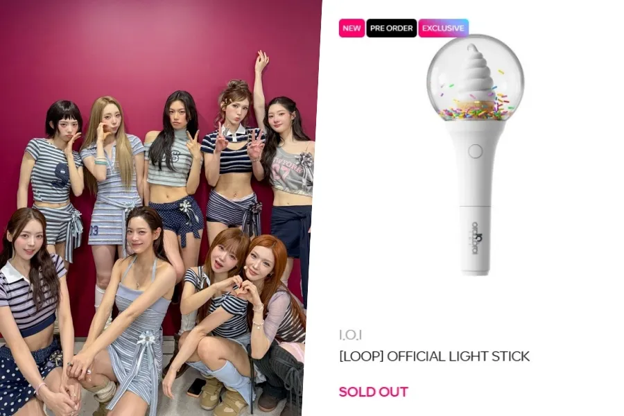 人気は健在…「再結成」I.O.I、公式MD「ペンライト→傘」まで完売