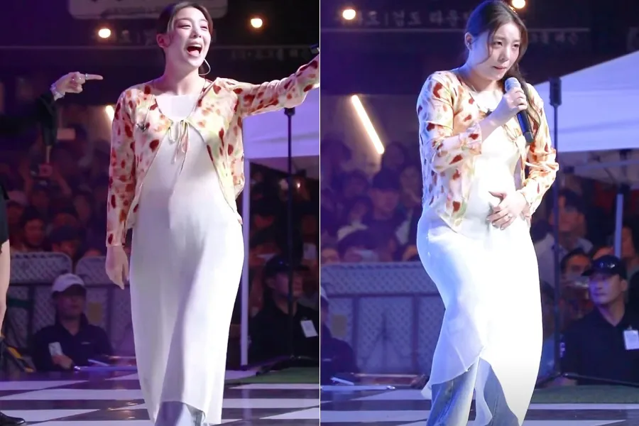 Ailee, esposa de Choi Si-hoon, se vuelve viral con video de festival: gestos al 'proteger el vientre' disparan el interés