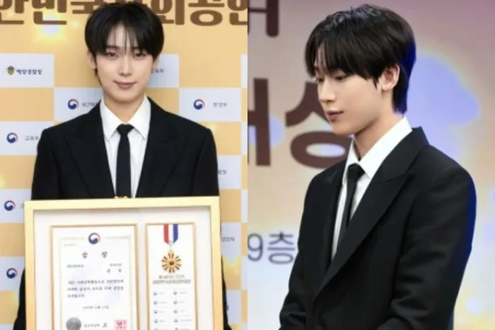 善い影響力…エンハイフンのソヌ、「大韓民国社会貢献大賞」で外交部長官賞を受賞